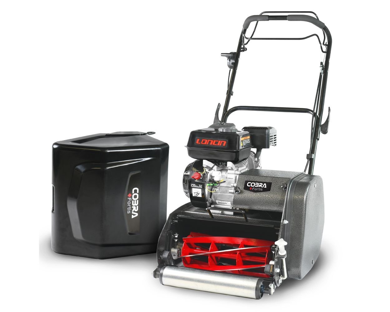 Cobra Fortis 14L 35cm/14" Self-Propelled Petrol Cylinder Lawn Mower